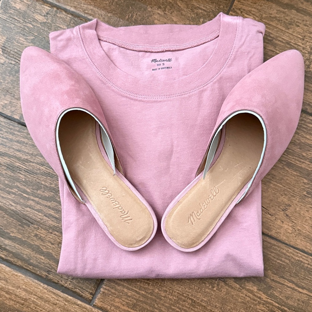Madewell Weathered Berry T-shirt (Matching Shoes NOT Included)